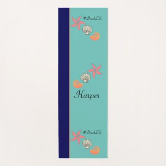 Starfish and Seashells Ocean Beach Life Yoga Mat