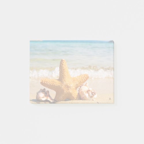 Starfish and Seashells on the Beach Post_it Notes