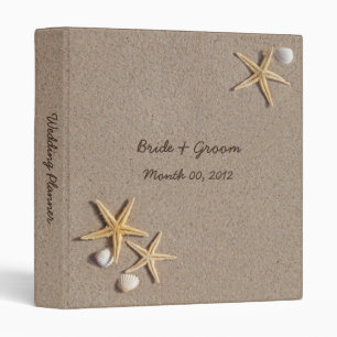 Starfish and Seashells Wedding Planner binder