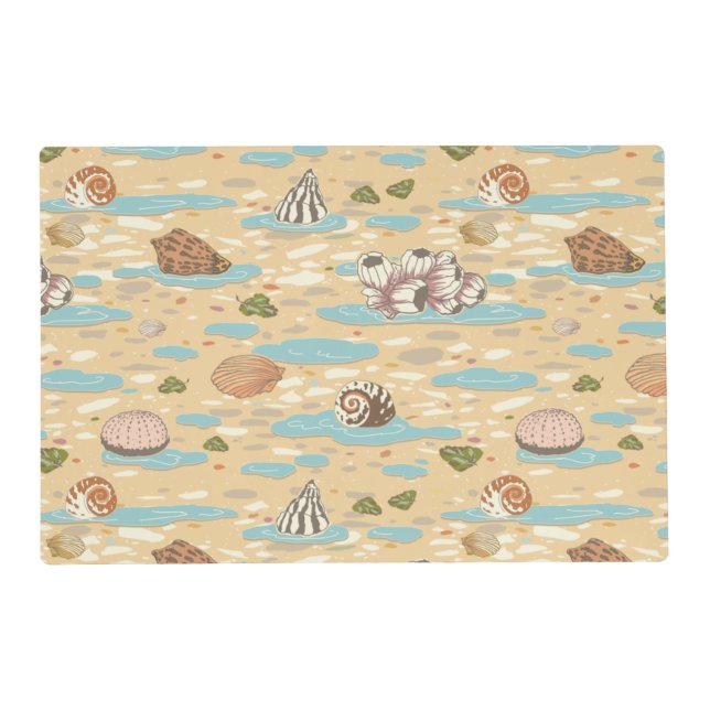 Starfish and Seashore Laminated Placemat (Back)