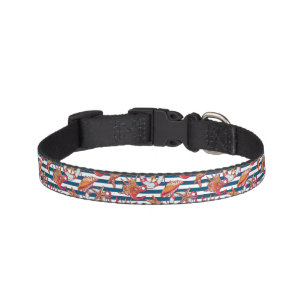 Starfish And Stripes Pattern Pet Collar