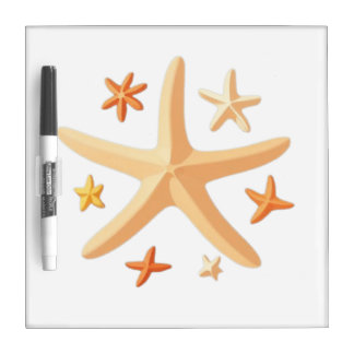 Starfish and the Small Ones Dry Erase Board
