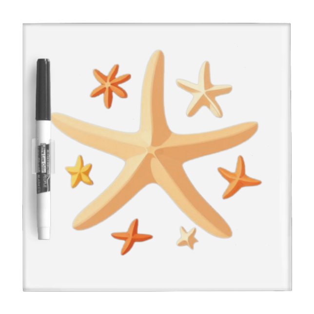 Starfish and the Small Ones Dry Erase Board (Front)