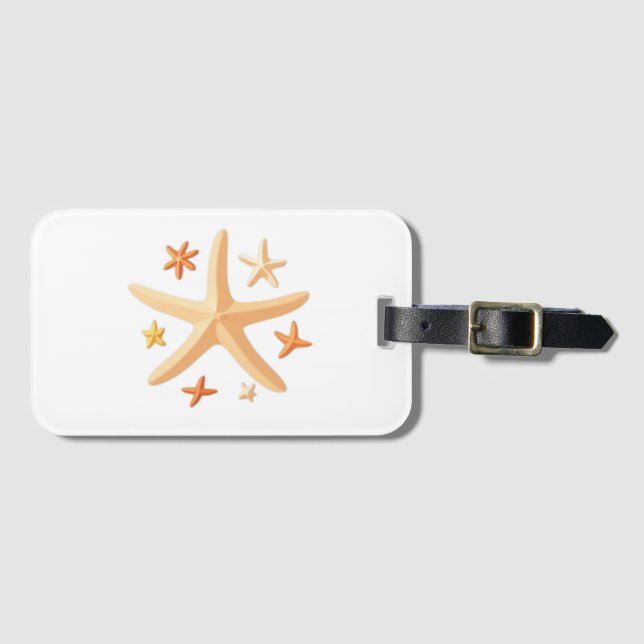 Starfish and the Small Ones Luggage Tag (Front Horizontal)