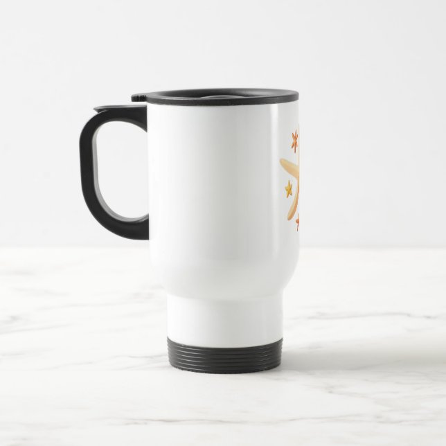 Starfish and the Small Ones Travel Mug (Left)
