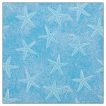 Starfish Aqua Blue Fabric