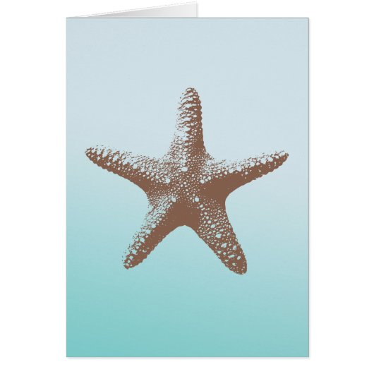 Starfish aqua cards (Front)