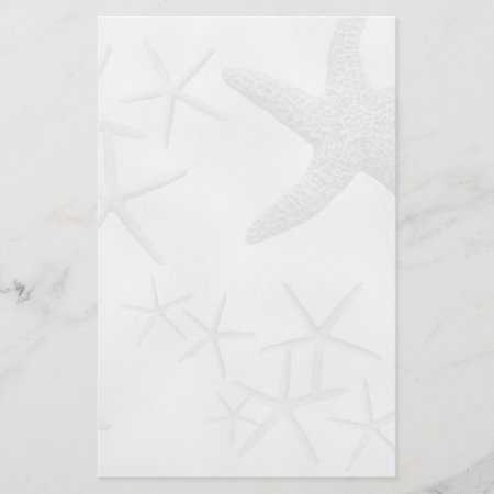 Starfish Background, Blank Writing Paper