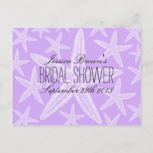 Starfish Beach Bridal Shower Recipe Cards