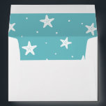 Starfish Beach Christmas Envelope<br><div class="desc">Pretty blue starfish background coordinates with matching Beach Christmas cards.</div>