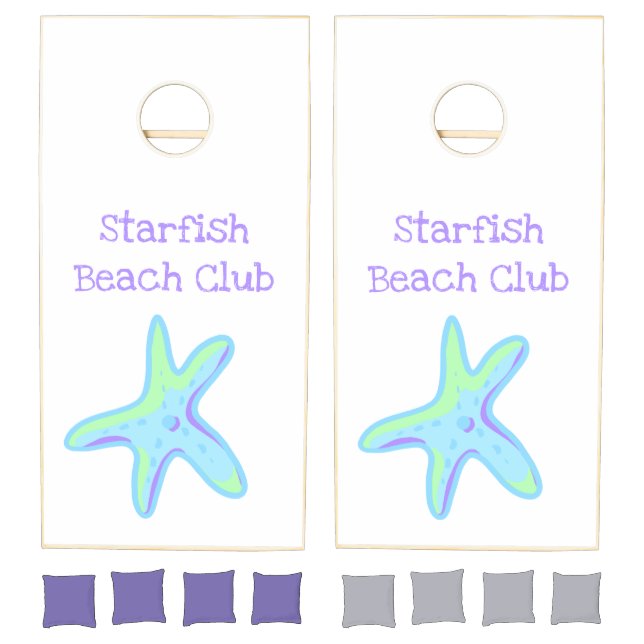 Starfish Beach Club Cornhole Set (Set)