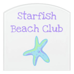 Starfish Beach Club Sign