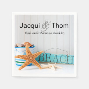 Starfish Beach Cocktail Party Napkins