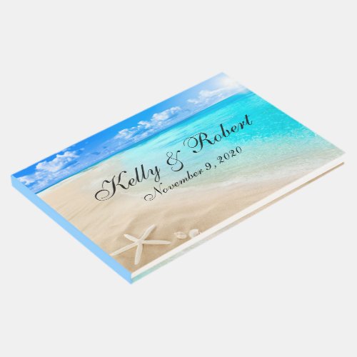 Starfish Beach Custom Wedding Guest Book