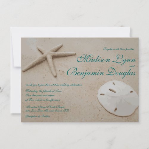 Starfish Beach Destination Wedding Invitations