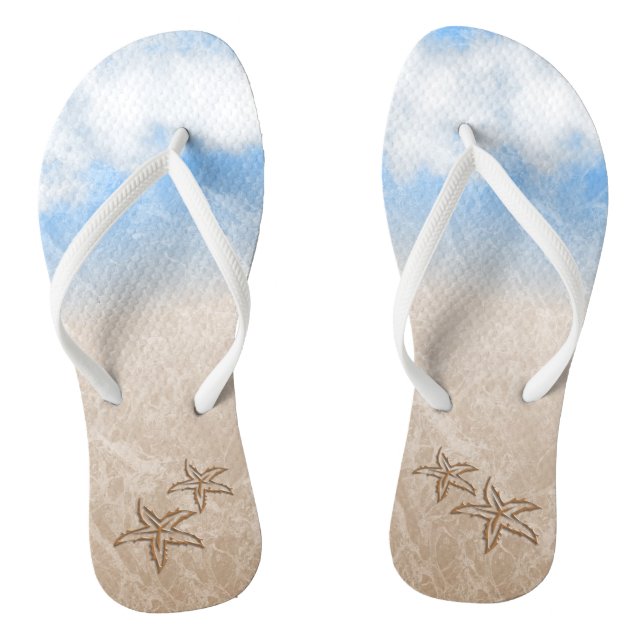 Starfish Beach Flip Flops (Footbed)