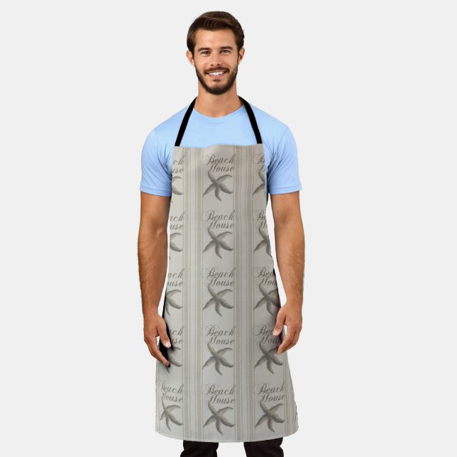 Starfish Beach House Seashore Coastal Apron (Worn)