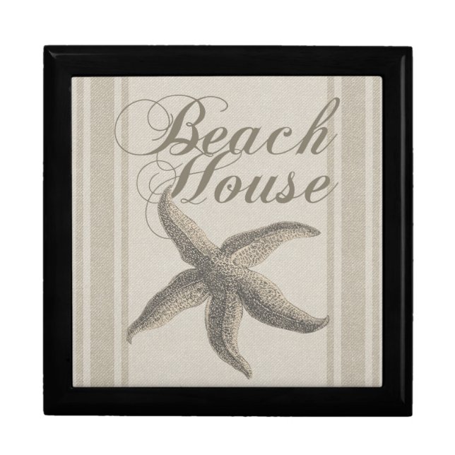 Starfish Beach House Seashore Coastal Gift Box (Front)