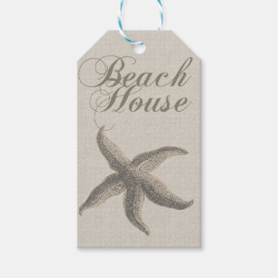 Starfish Beach House Seashore Coastal Gift Tags