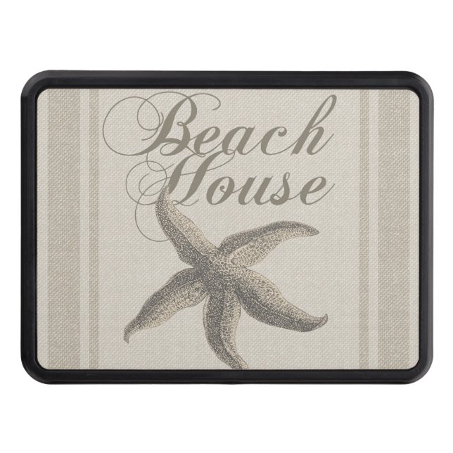Starfish Beach House Seashore Coastal Tow Hitch Cover (Front)