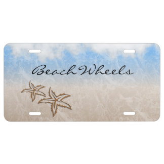 Starfish Beach License Plate