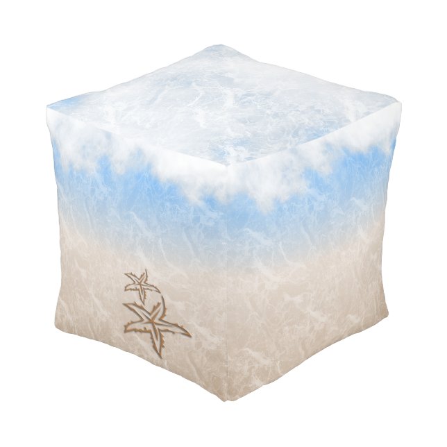 Starfish Beach Pouf (Angled Back)