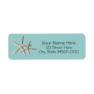 Starfish Beach Return Address Label