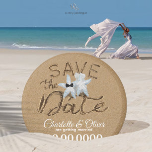 Starfish Beach Save the Date Magnet