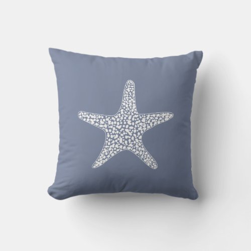 Starfish beach  summer nautical  design outdoor pillow