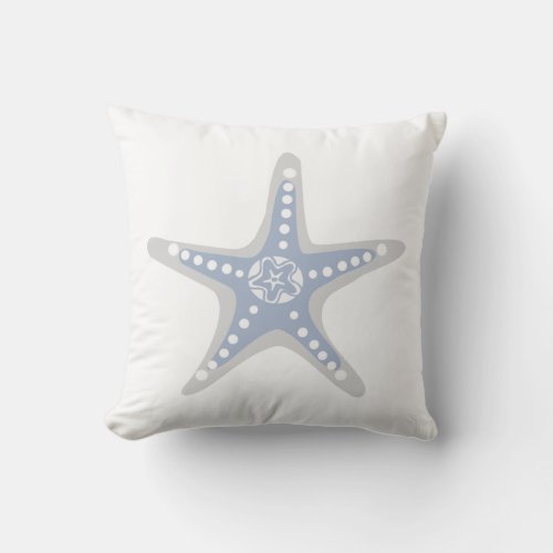 Starfish beach  summer nautical  design throw pillow