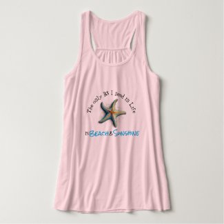 Starfish Beach Sunshine Funny Tank Top