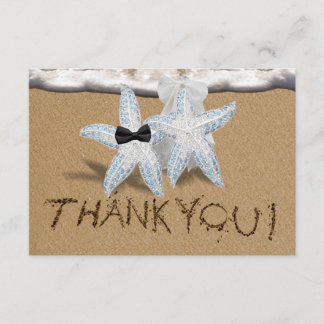 Starfish Beach Thank You Card