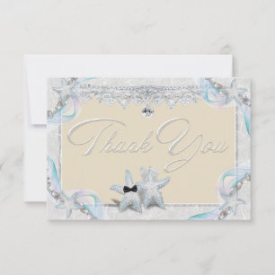 Starfish Beach Thank You Card