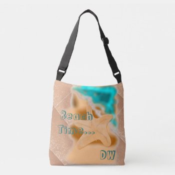 Starfish Beach Time Rose Gold Crossbody Bag by Specialtees_xyz at Zazzle