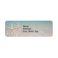 Starfish Beach Wedding Address Labels