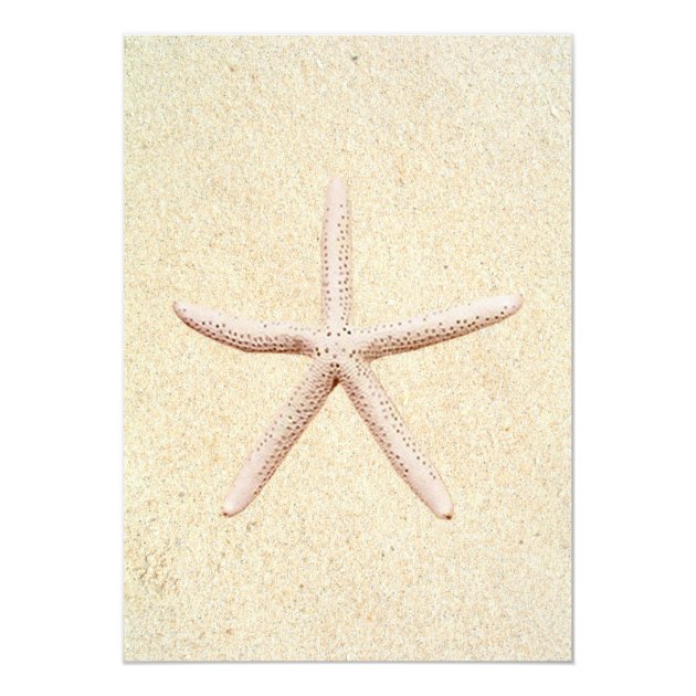 Starfish Beach Wedding Bridal Shower Invitation