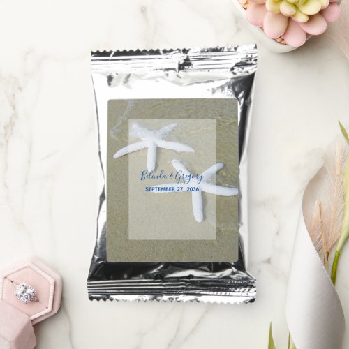 Starfish Beach Wedding  Coffee Drink Mix