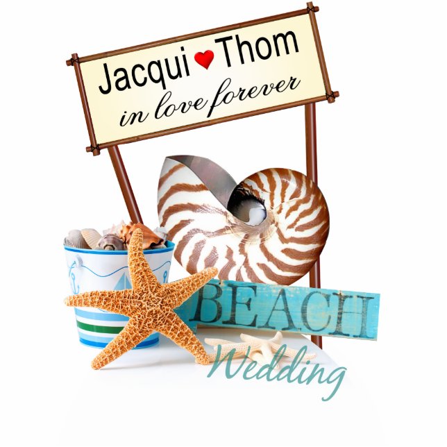 Starfish Beach Wedding CONTACT ME TO PERSONALIZE Statuette (Front)