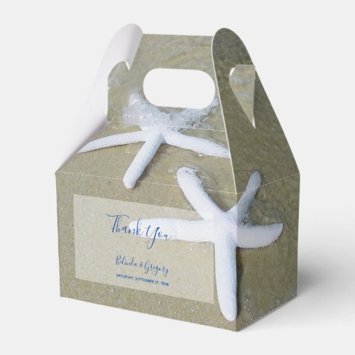 Starfish Beach Wedding Favor Boxes