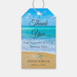 Starfish Beach Wedding Favor Thank You Gift Tags at Zazzle