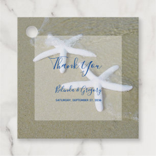 Starfish Beach Wedding Gift Favor Tags