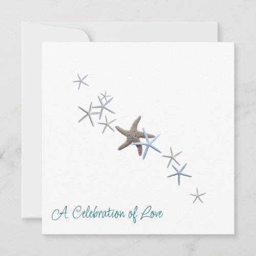 Starfish Beach Wedding Invitations