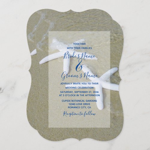 Starfish Beach Wedding Invitations