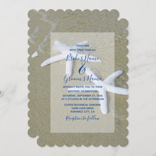 Starfish Beach Wedding Invitations