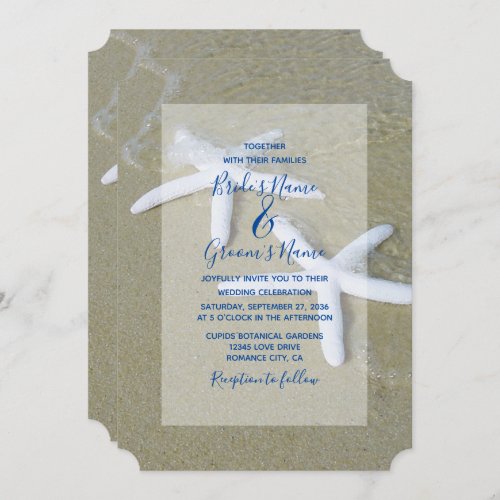 Starfish Beach Wedding Invitations