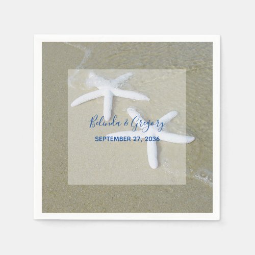 Starfish Beach Wedding  Napkins