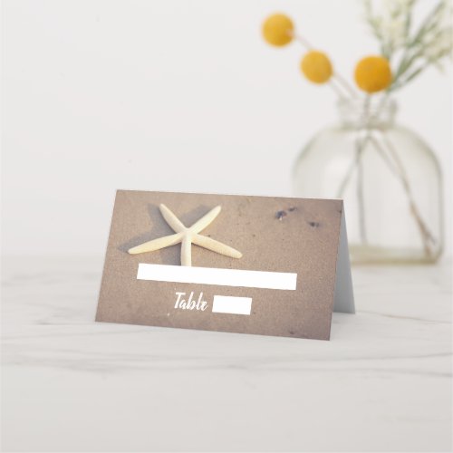 Starfish Beach Wedding Place Cards