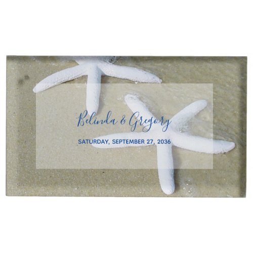 Starfish Beach Wedding Table Number Place Card Holder