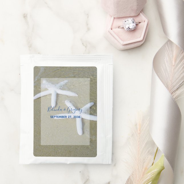 Starfish Beach Wedding  Tea Bag Drink Mix (Wedding)