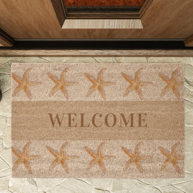 Starfish beige welcome fiber doormat (Creator Uploaded)